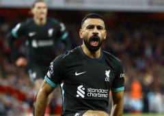 EPL: Salah's late strike helps Liverpool hold Arsenal