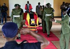 PIX: Cheptegei buried with full military honours