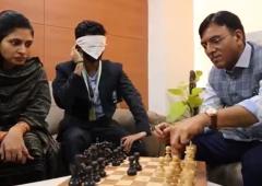 Gukesh's Blindfold Blitz Stuns Minister