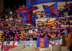 Barcelona fans banned for Champions League game