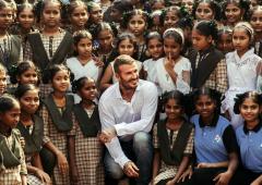 Beckham Goes Back To School In Vizag