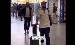 Who's The Lady Kohli Hugged At Airport?