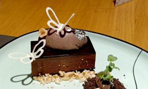 Recipe: Hazelnut Crusted Chocolate Pave