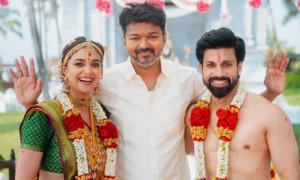 Vijay At Keerthy Suresh's Wedding