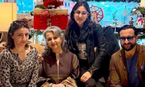 Saif, Sara, Soha Celebrate Sharmila Tagore's 81st