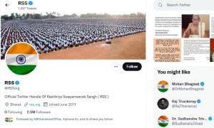 RSS changes DP of social media accounts to Tricolour