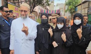 PIX: Omar to Owaisi, famous faces at polling booths