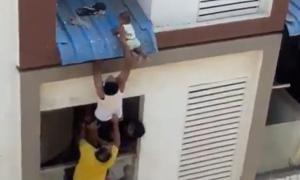 Mother of infant rescued at Chennai building ends life