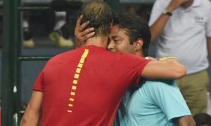 Nadal showers praises on veteran Paes