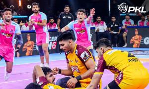 Pro Kabaddi: Jaipur Pink Panthers thrash Telugu Titans