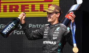 F1 PIX: Russell wins in Canada after McLarens collide