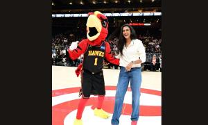 PIX: PV Sindhu gets a taste of NBA