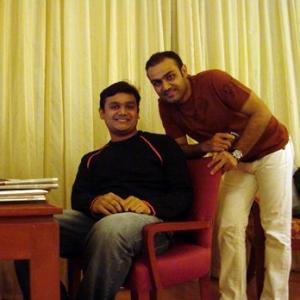 Spotted: Virender Sehwag in Bangalore