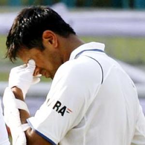 Dravid in hospital after fracturing jaw