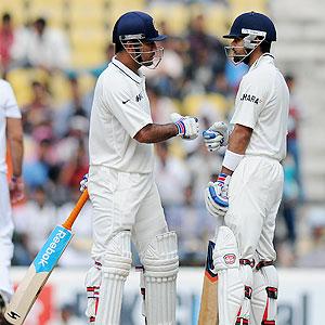India stagger after Dhoni, Kohli stage fightback