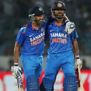 Great if me and Shikhar can match Sachin-Sourav pair: Rohit