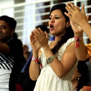PHOTOS: Mrs Dhoni sizzles as hubby-led Chennai maul Delhi