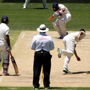 Jittery Aussies rattled after Kohli hit by bouncer