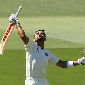 Kohli only second skipper to post twin tons on captaincy debut