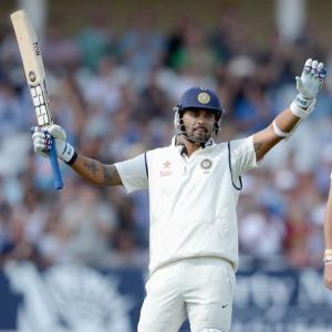 PHOTOS: Vijay's ton gives India the edge on Day 1