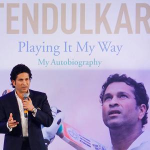 Sachin Tendulkar unveils his autobiography 'Playing it My Way'