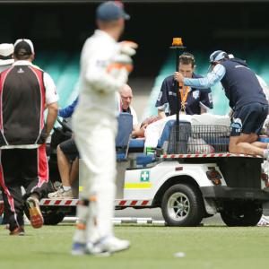 Cricket world in shock over Phil Hughes' injury