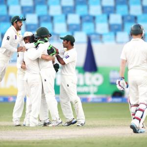 Pakistan spinners strike after Younus, Shehzad heroics