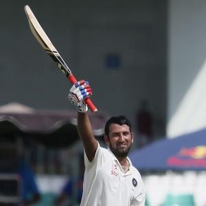 PHOTOS: Pujara makes a strong statement with a fighting century