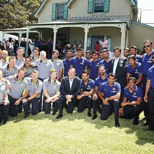 Team India have high tea with Australia PM Abbott