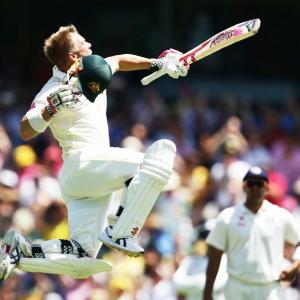 PHOTOS, Day 1: Warner, Rogers give Australia great start