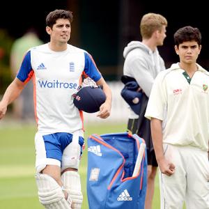 PHOTOS: Arjun Tendulkar joins England's nets session at Lord's