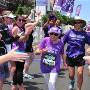 She is 92, a cancer survivor and she has now run into record books!