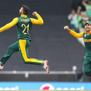 Duminy claims SA's first World Cup hat-trick