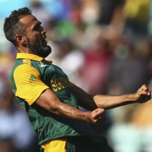 PHOTOS: Tahir's frenzied wicket-taking celebrations!