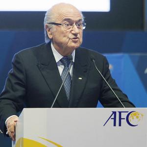 Where is FIFA president Sepp Blatter?