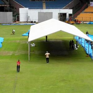 'Shamiana', hot air dryers: Novel ideas to have pitch set for 2nd Test