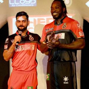 PHOTOS: Kohli, Gayle unveil RCB's jersey for IPL 9