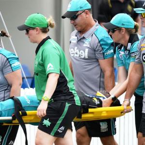 Women's BBL star Dottin hospitalised after on-field head clash
