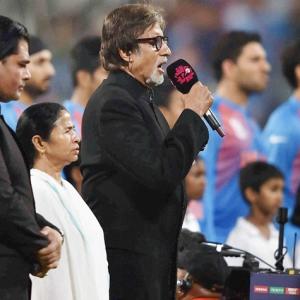 India v Pak: Amitabh Bachchan sings national anthem at Eden Gardens