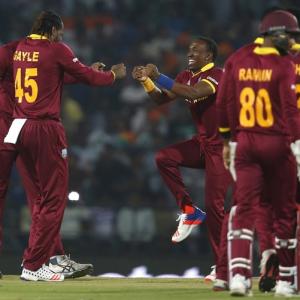 PHOTOS: West Indies edge past South Africa to enter WT20 semis