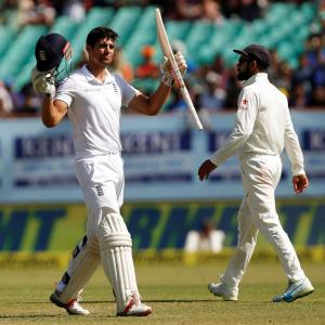 PHOTOS: England frustrated as India hold out to draw Rajkot Test