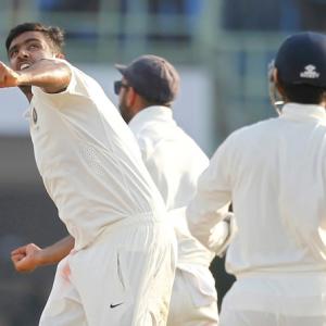 PHOTOS: Ashwin, Jadeja strike late to put India in control