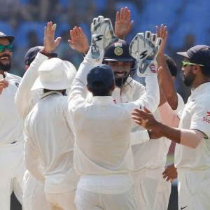 PHOTOS: India trounce England by 246 runs to take 1-0 lead