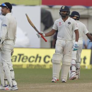 2nd Test PHOTOS: Rohit special puts India in command against NZ