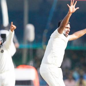 How Ashwin reacted after reaching another milestone...