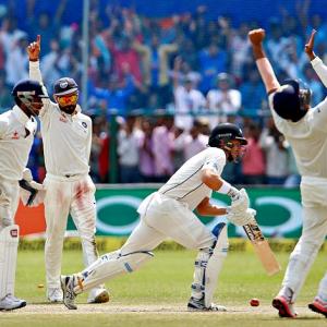 PHOTOS: India thump New Zealand to celebrate 500th Test in style