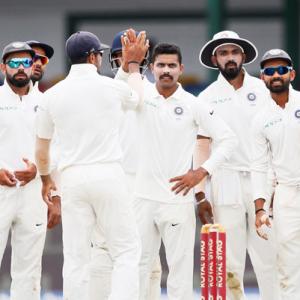 PHOTOS: Jadeja takes five as India crush Lanka to win 2nd Test, series