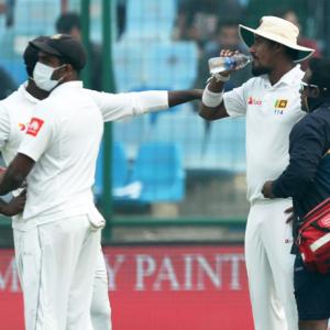 Lakmal vomits on field on Day 4 as Sri Lanka players mask up again