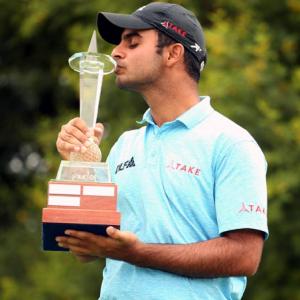 India's Sharma holds nerve to claim maiden tour win at Joburg Open