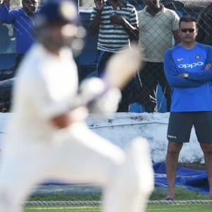 Shastri adds a different hue to Team India's training style